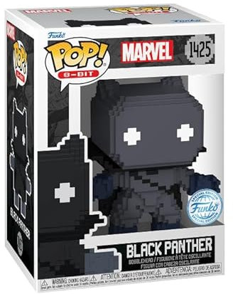 Funko Pop! Marvel: 8-Bit - Black Panther - Marvel Comics - Collectable Vinyl Figure - Gift Idea - Official Merchandise - Toys for Kids & Adults - Comic Books Fans - Model Figure for Collectors