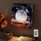 YuanDian Schallplatten Wandhalterung, Light up Now Playing Vinyl Record Stand mit 16 wechselnden Farbe Lichter, Holz-Acryl-Halter für Vinyl-Album-Display und Lagerung