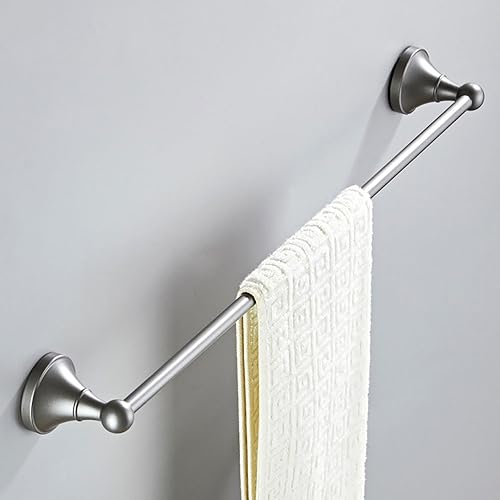 Generisch Porte-serviettes Simple gris Porte-serviettes de Douche 50 cm/19,7 pouces Porte-serviettes de Salle de bain robuste étagère murale Porte-serviettes Pour Cuisine Salle de bain Accessoires de