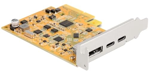 DeLOCK USB-Controller PCIe x4 Karte zu 1x EXT. USB-C 10 Gbit/s B. + 1x extern USB-C DP Alt Mode