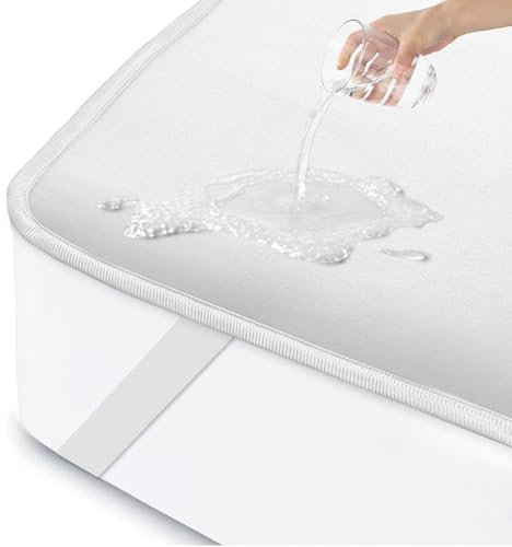 ohano Matratzenschoner 70 x 140 cm wasserdicht Inkontinenzunterlage waschbar, Matratzenschutz wasserdicht, Matratzenüberzüge, Inkontinenz Bettunterlage,wasserdichte Matratzenauflage- Weiß