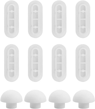 12 Stücke Puffer WC Sitz,WC Deckel Stopper,WC Sitz Puffer,WC Deckel Puffer,Gummipuffer Wc Sitz,WC Sitzdeckelpuffer für Toilettensitz,für Zuhause Büro Hotel (Weiß)