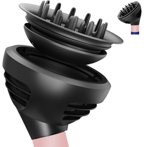 YTCHYYSK Wave Curl Diffuser Attachment Compatible with Dyson Airwrap HS01 HS05 HS08, Upgraded Hair Diffuser Nozzle Dome and Diffuse Modes to Dryer Faster and Define Curls Hair