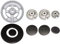 Franza Kit 4 bruciatori sostitutivi per Whirlpool completi di piattelli spartifiamma Opachi 3 fuochi + tripla corona per cucina piano cottura 4 fuochi - Made in Italy - WR10/C - Prodotto originale