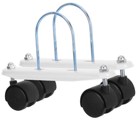 SHINEOFI 1 Par De Soportes para Calentador Radiador Enfriador Universal Kit De Ruedas Polea Giratoria Reemplazo De Calentador Pequeño para Calentador Lleno Soporte con Ruedas