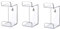 Goufride 3X Universal Game Controller Holder Wall Mounted Headset Stand Hanger Space Saving Gamepad Holder Wall Mount for