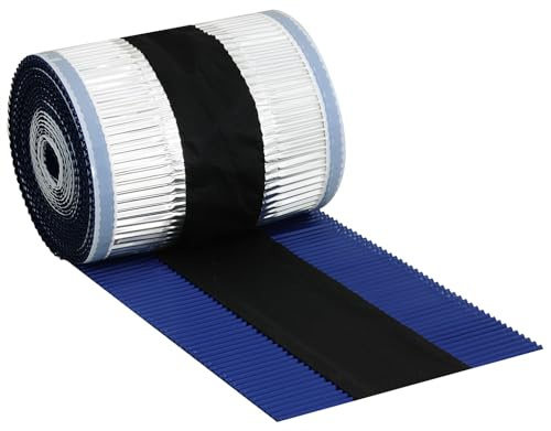 BTS Firstrolle LR, Dachziegel-Gratrolle mit Butyl-Band, 300 mm x 10 m, UV-stabil, Weichaluminium mit Vlies (blau)
