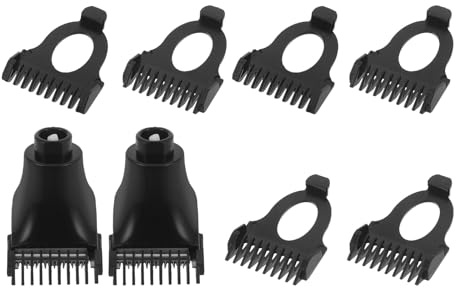 Alipis 2 Satz Universelle Haarschneidemaschinen Aufsätze 3mm 5mm 7mm Ersatzkämme für Barttrimmer und Elektrische Haartrimmer Schnelle Montage Präzise Schnittführung Reise Geeignet