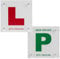 BITS4REASONS PROFESSIONAL GRADE L AND P PLATE FOR ALL SURFACES INCLUDING GLASS AND PLASTIC MOULDED BODYWORK USED ON OUR OWN DRIVING SCHOOL CARS - SINGLE PLATE