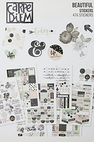 Simple Stories Carpe Diem Sticker, Papier, Mehrfarbig, 20,9 x 14 x 0,4 cm