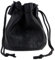 Neu Oakridge Klein Schwarz Leder Kordelzug Tasche Wechsel Münzen Handgelenk Herren Damen