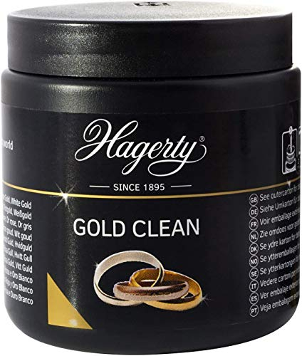 Hagerty Gold Clean Bath 170 ml I Effective Jewellery Immersion Bath for Cleaning Yellow Gold White Gold & Rose Gold I Gold Jewellery Cleaner for a renewed Shine I incl. Immersion Basket