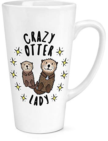 Crazy Otter Lady Stars 17oz Große Latte Becher