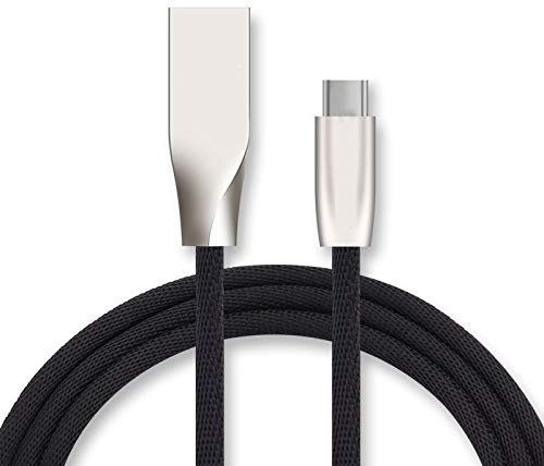 Fast Charging Type C Cable for Samsung Galaxy Buds Smartphone Android Charger 1M USB Fast Charging Port (Black)