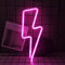 Pink Lightning Neon Lightning Bolt Neon Signs Lightning USB & Batteriebetriebene Neon Nachtlichter Neon Lightning Lightning LED Leuchtet Schilder für Schlafzimmer Spielzimmer Hochzeitsdekoration Room