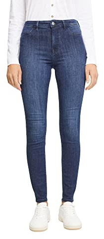 ESPRIT Damen Jeggings Skinny Fit Jeans, 901/BLUE Dark WASH-New, 27/30