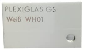 EH Design Acrylglas Platte – Weiße Zuschnitte nach Maß (500x500x3mm) – UV-beständig & Wetterfest – 7x Bruchfester als Glas – Für DIY, Möbel & Lampen – Made in DE