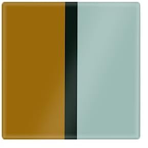 REMEMBER Küchenglasplatte klein Nr. 11 - 21.5 x 21.5 cm - hitzebeständig mit Rutschschutz