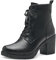 MARCO TOZZI stivaletti da donna in similpelle con tacco e allacciatura color nero (black) 38 EU