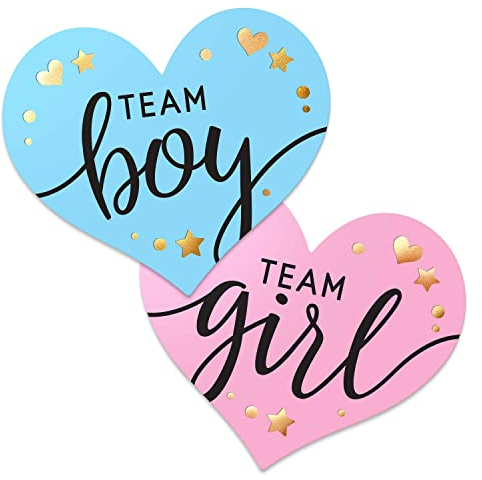 Adesivi Baby Shower,adesivi boy o girl,Team Boy o Girl,Set di Adesivi per Rivelazione del Sesso del Tuo Bimbo,Favolosa Decorazione per Feste di Nascita(100pcs)…