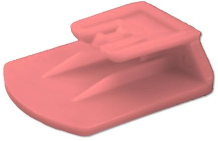 Generico Clip Supporto Compatibile con Telepass Slim e compatibile con MooneyGo. Disponibile in 6 colori (Rosso Pastello)