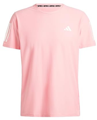 adidas Herren Own The Run Tee, Semi Pink Spark, XS