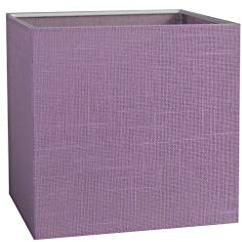 Transparenter Lampenschirm 12x12x12H Schirm E27 für Deckenlampe Hängeleuchte Tischlampe Ersatz Lampenschirme (LILA) LAURA LI