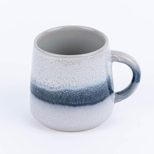SCHÖNER LEBEN. Sass & Belle Mug Mojave Glazed Stoneware Grey Blue White 350 ml