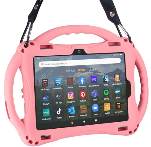 TopEsct Tablet-Schutzhülle für 8, leicht, stoßfest, Griff Ständer kindersicher, nur kompatibel mit der 12. / 10. Generation, Version 2022/2020