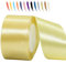 Hell Gold 50mm Satinband 23 Meter, Polyesterband, verschönern Sie Ihre Bastelarbeiten und Feiern, ideal für Geschenkverpackungen, Dekorationen, Hochzeitsautoband, Bänder zum Basteln