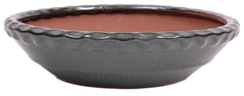 generisch Bonsai - Schale rund 26 Ø x 6.7 cm, grün 30039