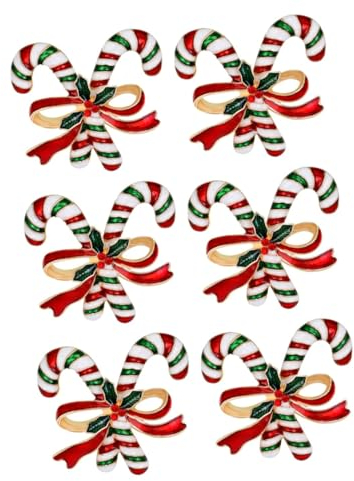 VALICLUD 6 Stk Wäscheklammern Weihnachts-kristallbroschen Anstecknadel Weihnachtsbrosche Emaille-brosche Weihnachts-strass-broschen Weihnachtsbaum Schalklammern u Kleidung Empfindlich Stift