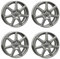 4x AUTEC Felgen Alufelgen TALLIN 6.5x15 ET40 5x100 Titansilber kompatibel mit VW Golf IV Polo Bora New Beetle Fox