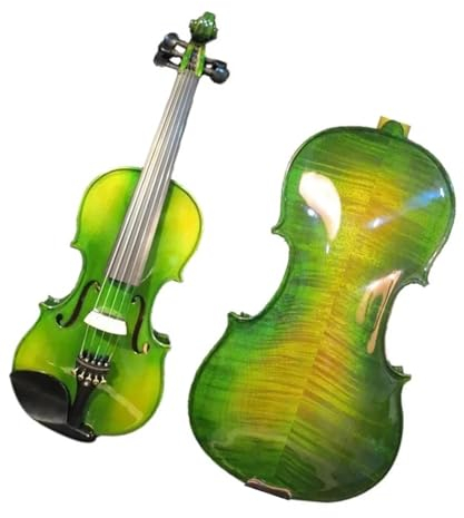 Violini Violino elettrico 4/4 in legno massello bellissimi colori verdi 5 corde 4/4 violino elettrico + violino acustico