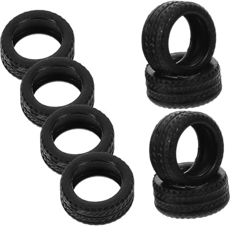 WESIEVYA Rc Auto Zubehör 8 Stück Austauschbare Gummireifenhüllen Für 1:64 Modellautos Mit Profil Spielzeug Radersatz Für Sammler Und Modellbau