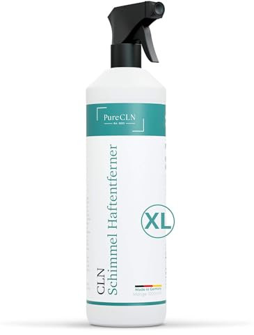 PureCLN Schimmelentferner Gel mit Hafteffekt und Aktiv-Chlor– 1L Antischimmelspray für Holz, Tapete, Wand, Silikonfugen - Anti Schimmel Gel mit Sofortwirkung – Schimmel entfernen wie die Profis