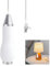 Bathroom Light Pull Cord Handle,Light Pull Handle,Bathroom Pull Cord Handle,Pull Cord Light Switch Bathroom,Ceramic Bathroom Light Pull Cord,For Bedroom Classic Toilet Light Fan Switch (White)