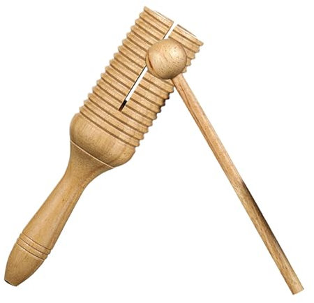 Wooden Latin Crow Sounder for Kids, Educational Musical Percussion Toy with Stick, Interactive Rhythm Instrument for Early Music Education, Classroom and Fun Playtime Activities