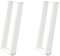 vidaXL Konsolentischbeine U-Form 2 Stk. Weiß 28x(72-73) cm Stahl