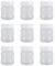 Masyrt Lot de 9 bouteilles de conservation et de collecte de lait maternel à col large de 90 ml avec couvercles étanches, récipient réutilisable pour un stockage sûr du lait maternel