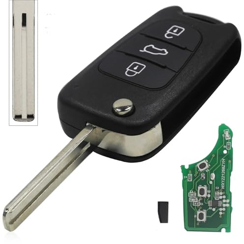 Remote Car Key Fob Case Cover Shell 433Mhz 3 Button for Hyundai I30 IX35 | PCF7936 Chip ID46