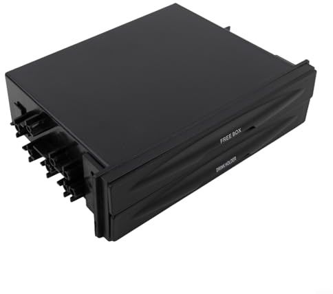Gettimore Kfz-Getränkehalter für Auto, 1-DIN-Radio-Taschen-Set, Getränkehalter, Aufbewahrungsbox für Autos