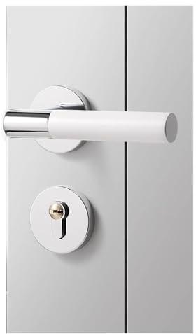 Türschloss milchig weiß Schlafzimmer Türschloss Split Lock leise magnetische Holztürschloss(Silent door lock)