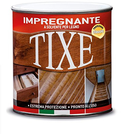 Tixe Impregnante Protettivo per Legno – Vernice per Trattamenti e Finiture Resistenti, Castagno 25 Lt