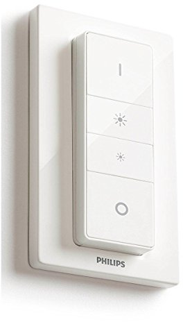 Philips Hue Smart Wireless Dimmer Switch V1 (Installation-Free, Exclusive for Philips Hue Lights). Works with Alexa, Google Assistant and Apple HomeKit