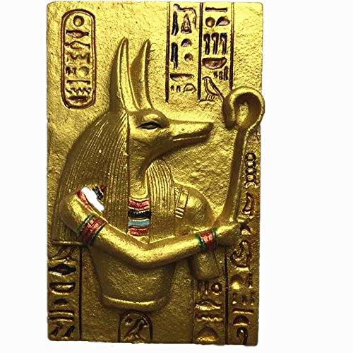 3D Anubis Ägypten Souvenir Kühlschrankmagnet, Heim- und Küchendekoration, Polyresin, Handwerk, Anubis Ägypten, Kühlschrankmagnet