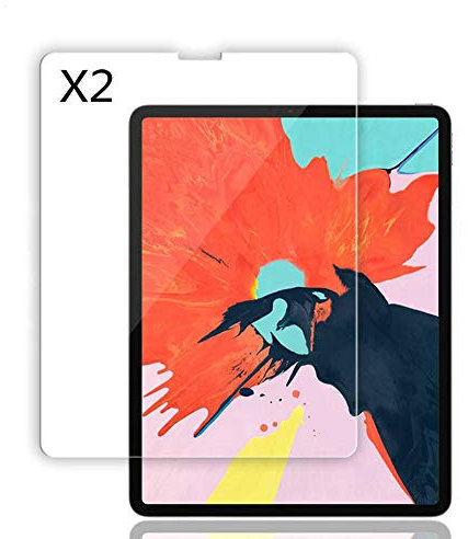 Kepuch Paquet de 2 Verre Trempé Protecteur d'écran pour iPad Pro 12.9 2022 2021 2020 2018