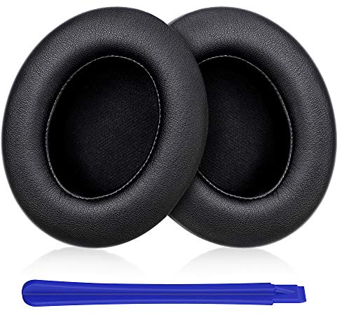 TesRank Cuscinetti Auricolari di Ricambio per Beats Studio Wired B0500 / Wireless B0501 / Studio 2 / Studio 3, Cuscino Auricolari Professionali - Nero