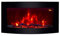 2025 TruFlame Wall Mounted Arched Glass Electric Fire with Log Effect and 7 colour side LEDs (89.2cm wide)