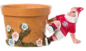 FC Bayern München Blumentopf Gartenzwerg Grätsche